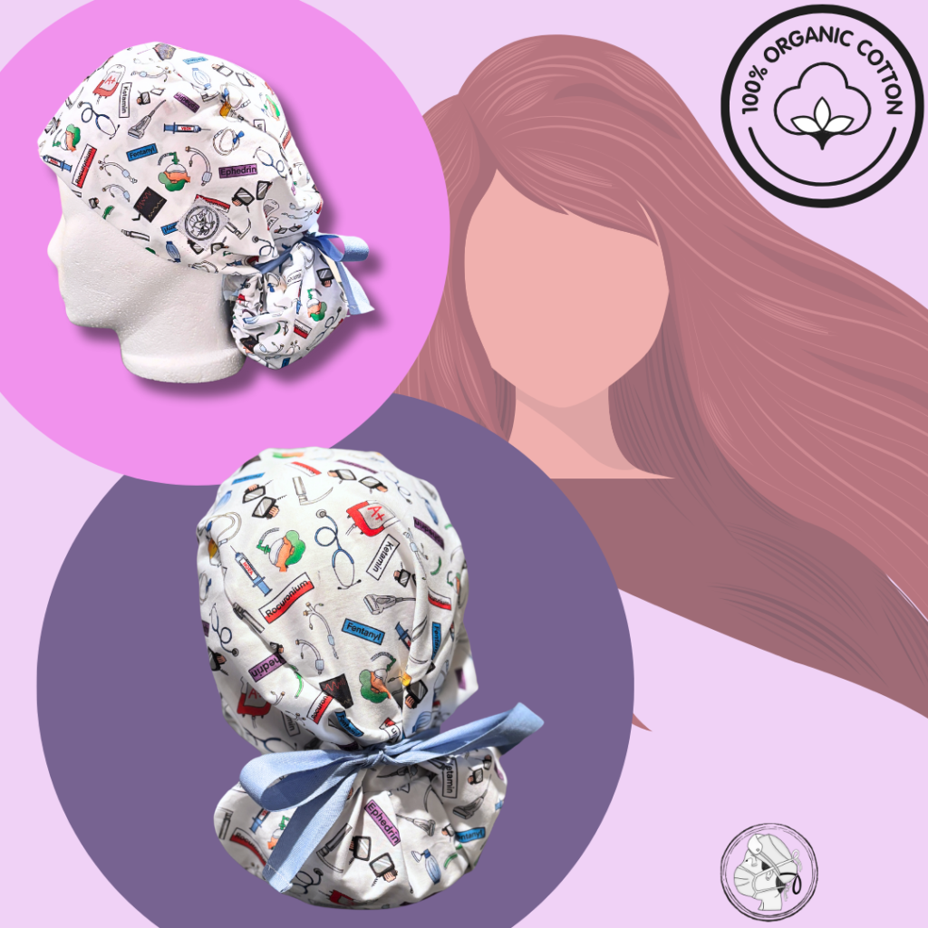 OP-Haube für lange Haare- in jedem Design erhältlich