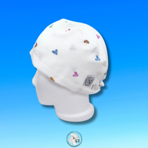 OP-Haube Herzli farbig